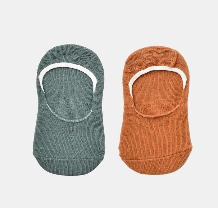 Bibaby Organik Babet Çorap 2li Basic Nil - Hardal