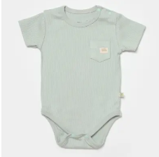 Bibaby Organik Body Kısa Kol Modal Nature Relax Mint