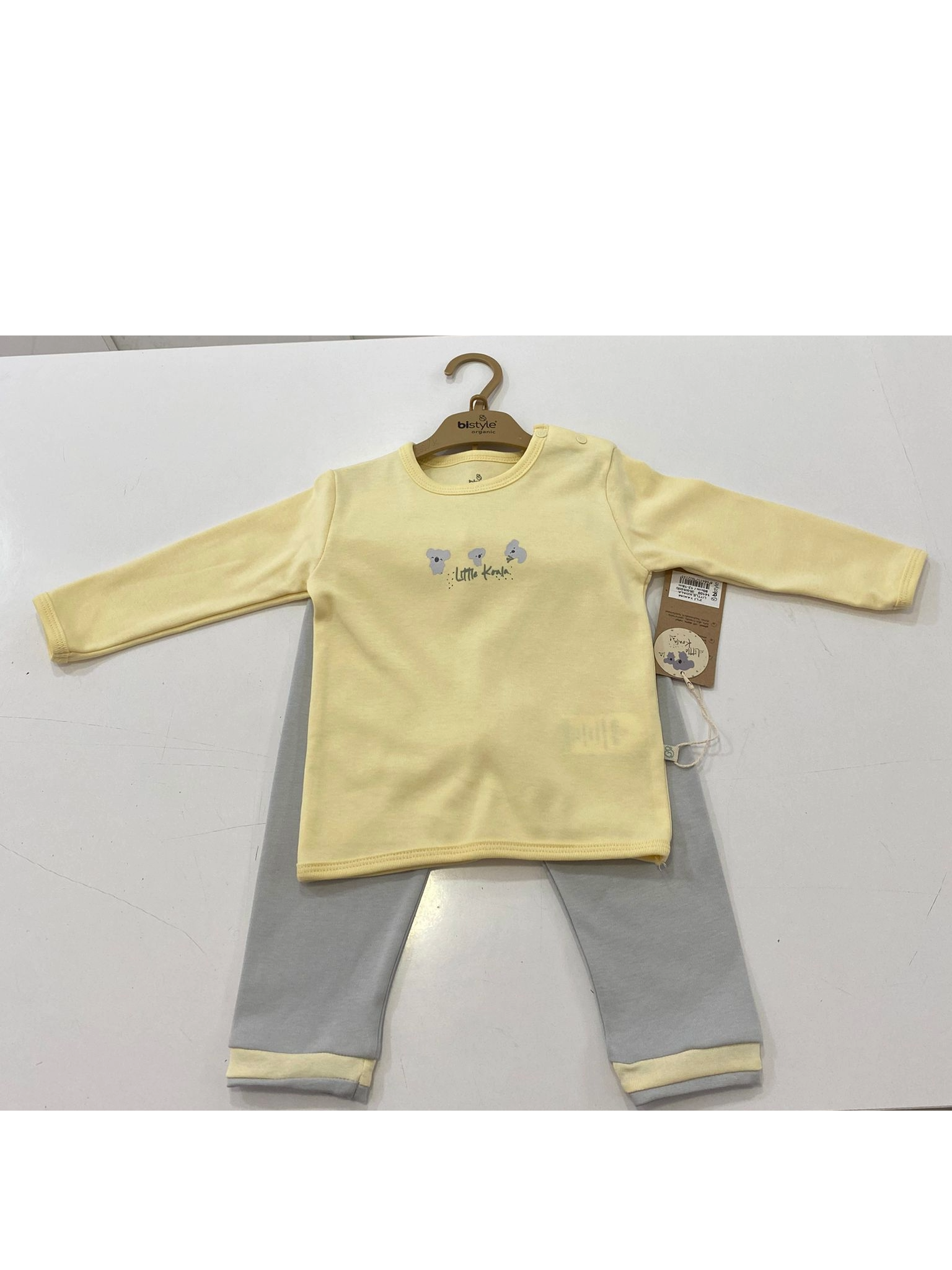 Bistyle 2li Takım Little Koala Gri - Sarı - Ekru