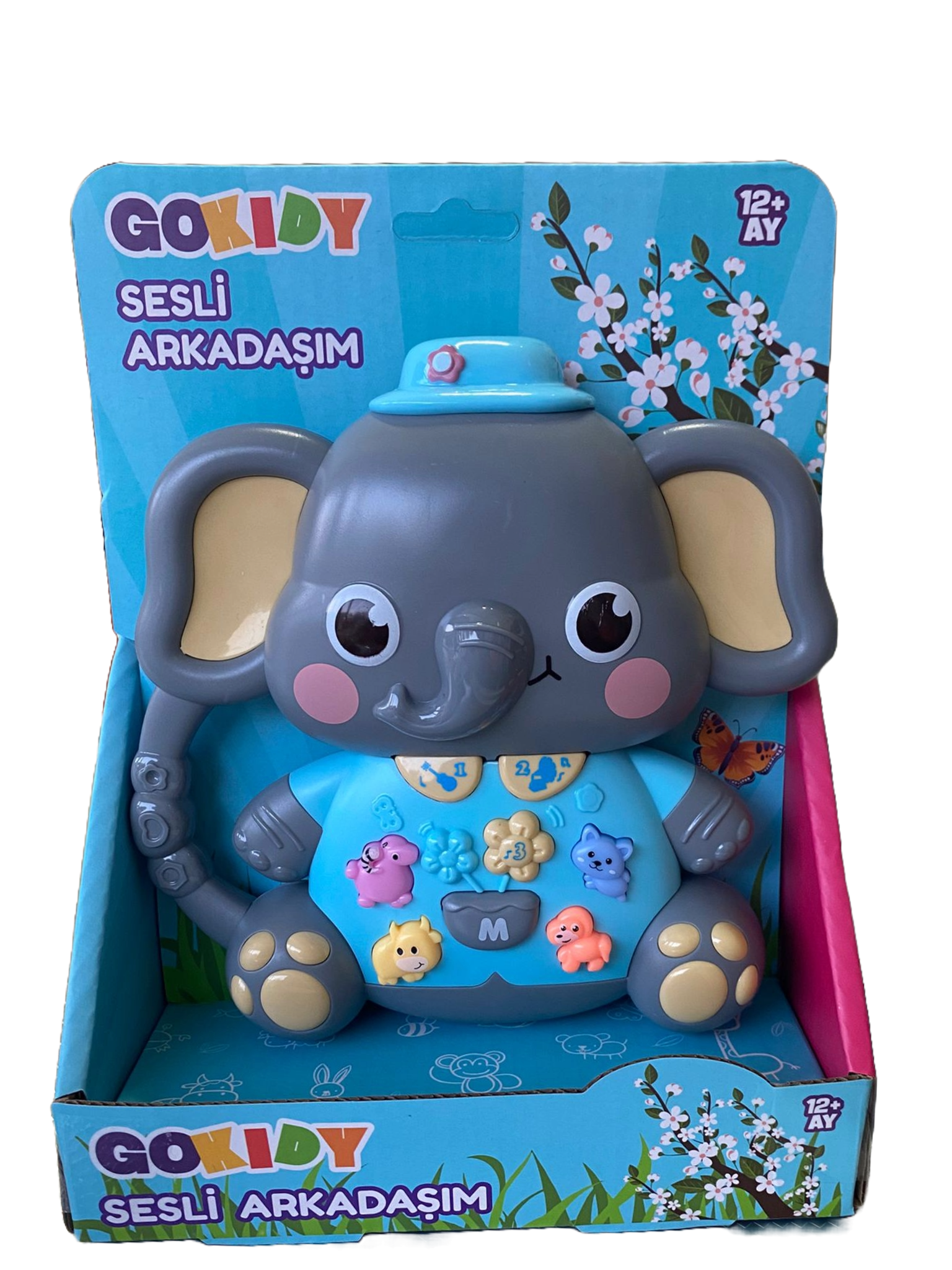 Gokidy Sesli Arkadaşım Gri Fil