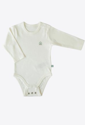 Kitikate Organik Body Uzun Kol New Basic Uzayan Ekru