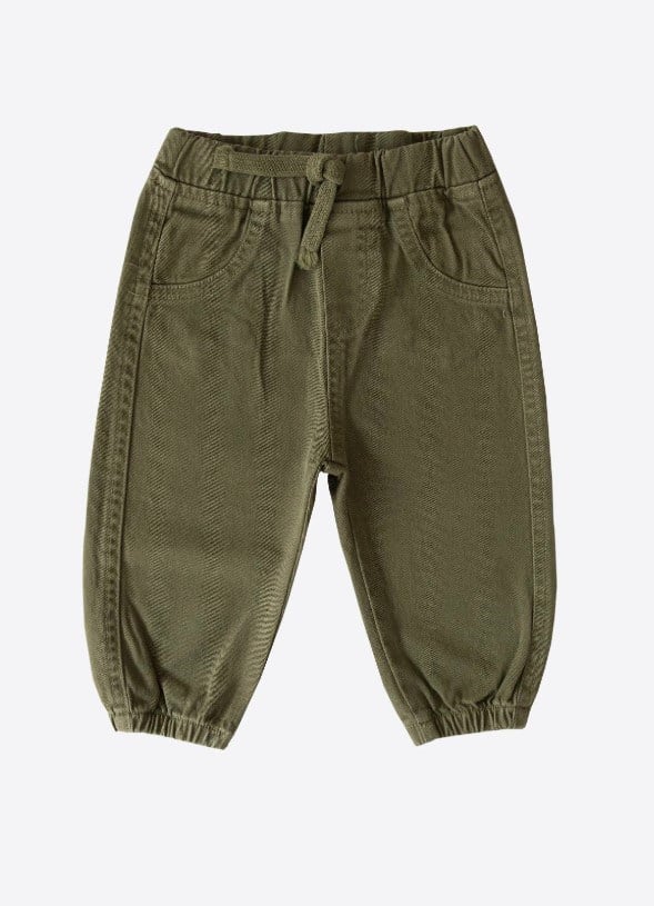 Kitikate Organik Pantolon Gabardin Yeşil