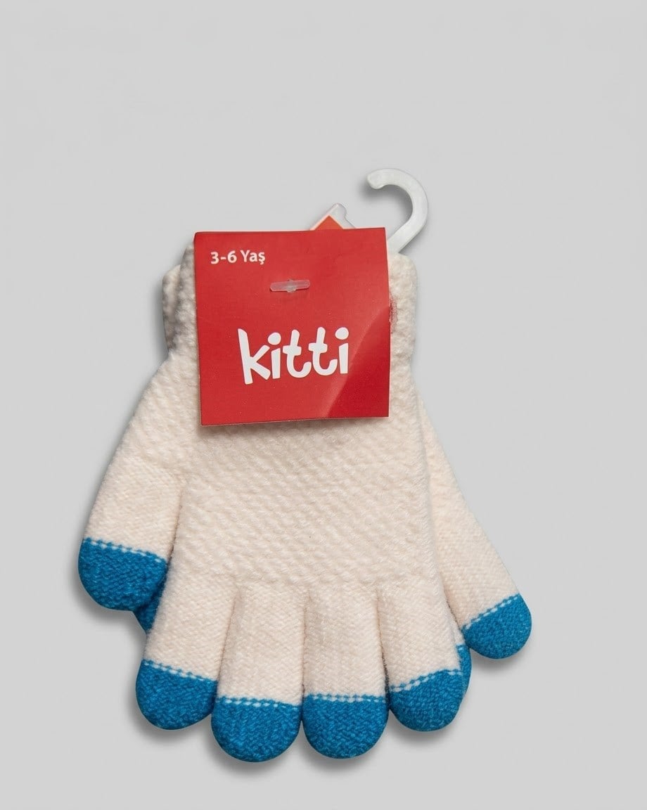 Kitti Eldiven Örme Krem