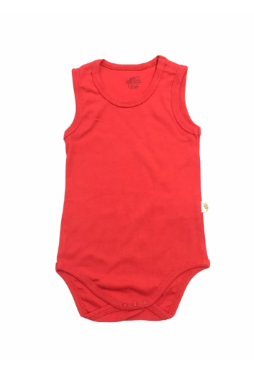 Mini Damla Body Askılı Penye Kırmızı