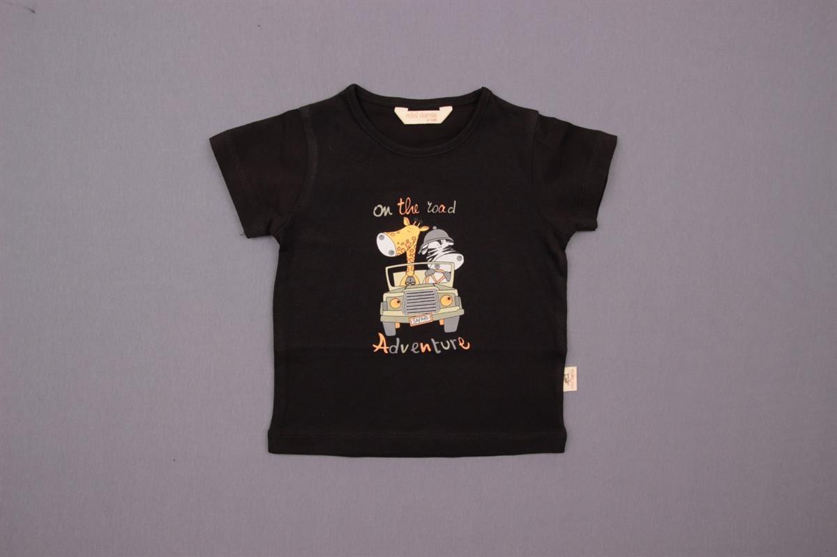 Mini Damla T-Shirt Safari Siyah
