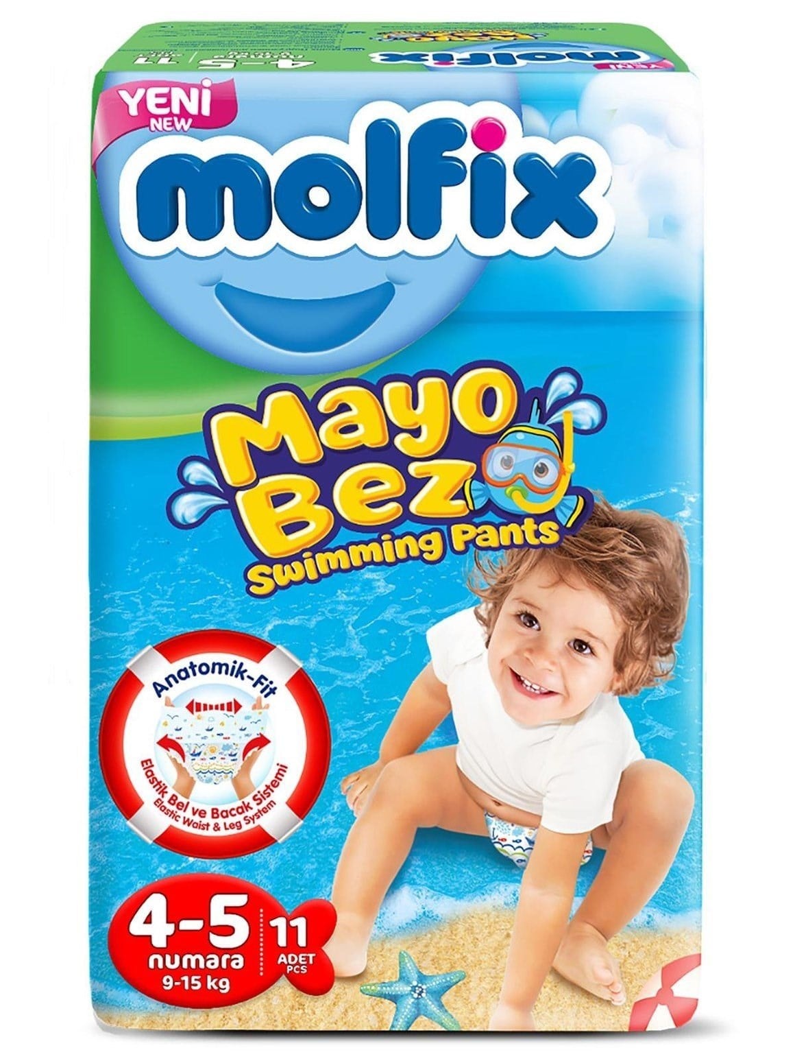 Molfix Mayo Bez 4-5 Numara 9-15 Kg 11 adet