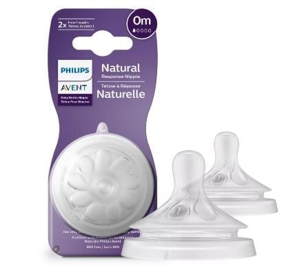 Philips Avent Doğal Tepkili Biberon Emziği 2li 2 Numara 0+ Ay