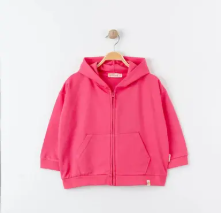 Tiffany Sweatshirt Kapüşonlu Oversize Theme Fuşya