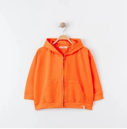 Tiffany Sweatshirt Kapüşonlu Oversize Theme Turuncu