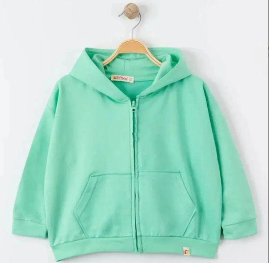 Tiffany Sweatshirt Kapüşonlu Oversize Theme Mint