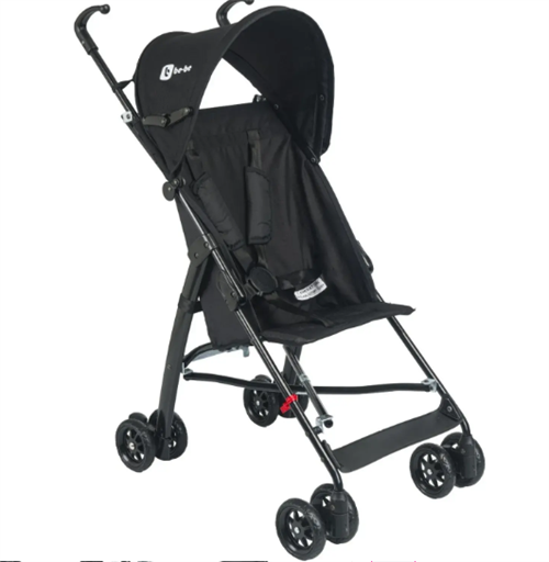 Be-Be Basic Pratik Baston Bebek Arabası Siyah Siyah