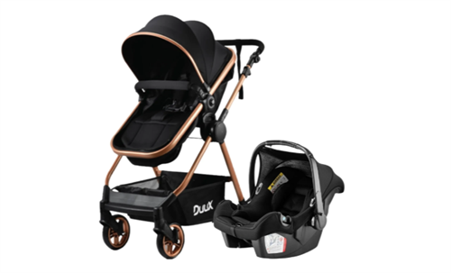 Duux Apex Plus Travel Sistem Bebek Arabası Gold Siyah
