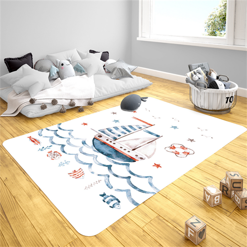 Momys Care Kaptanın Seyir Defteri Çocuk Odası Halı Model 100x160 Cm