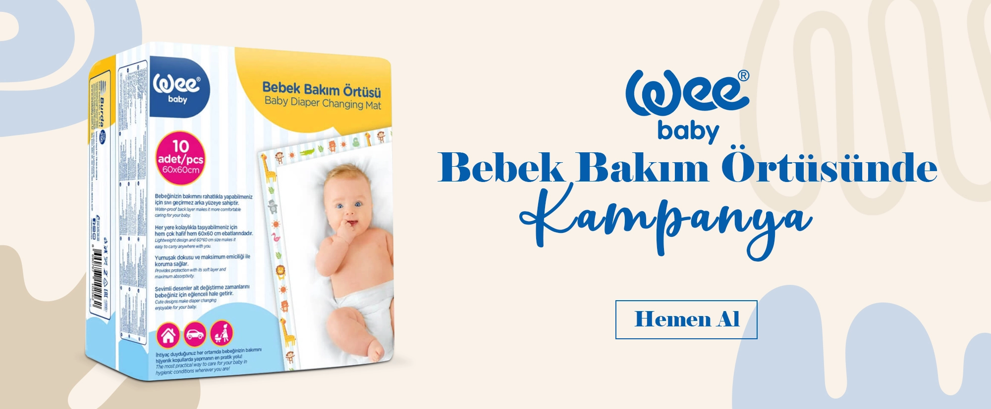 Bebek Bakım Örtüleri