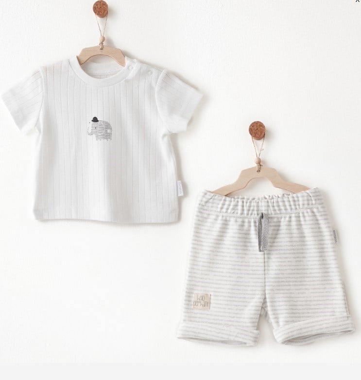 Andy Wawa 2li Takım Hello Elephant Beyaz