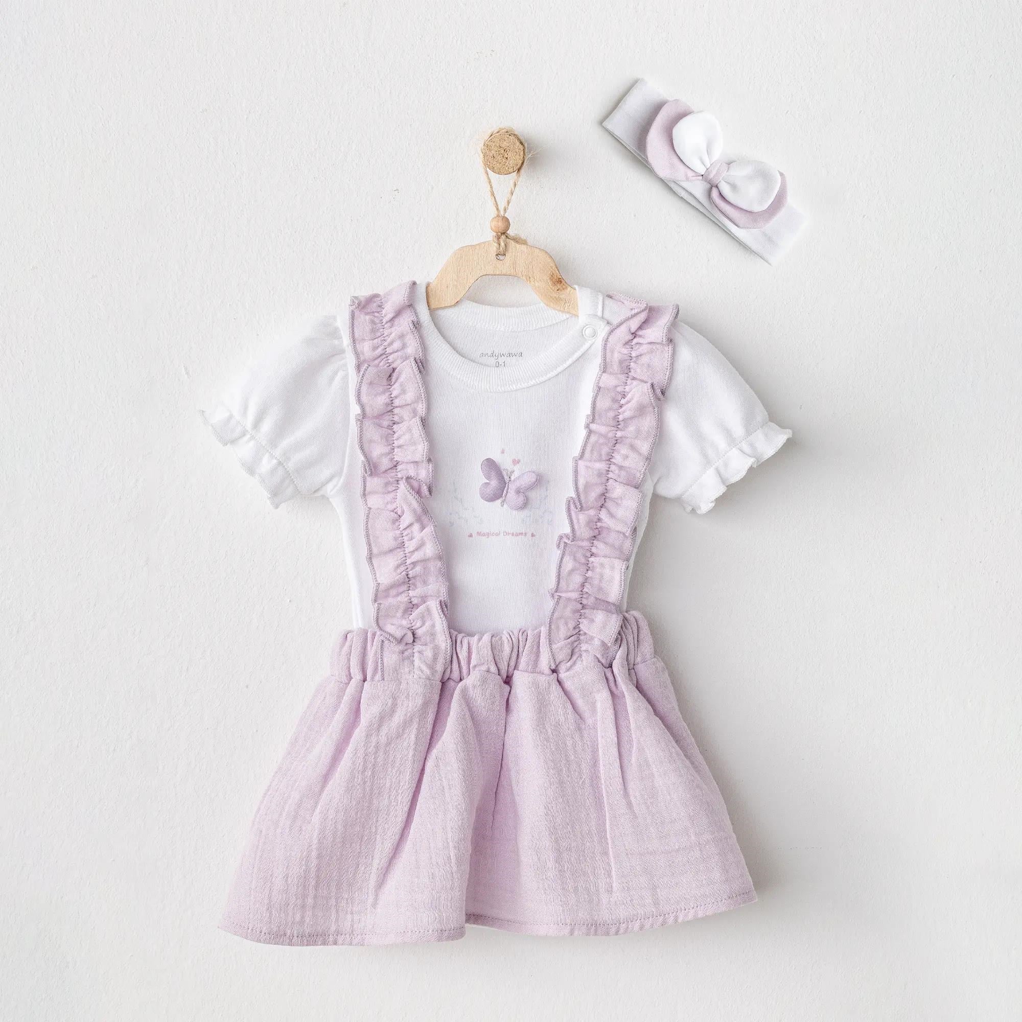 Andy Wawa 3lü Takım Magical Butterfly Lilac