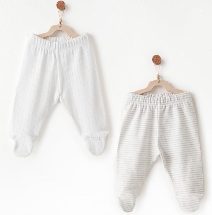 Andy Wawa Pantolon Patikli 2li Hello Elephant Beyaz