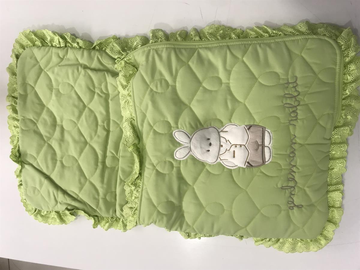 Aziz Bebe Battaniye Alt Açma Takım Yeşil