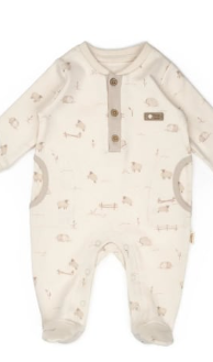 BabyCosy Organik Tulum Şapkalı Krem - Bej