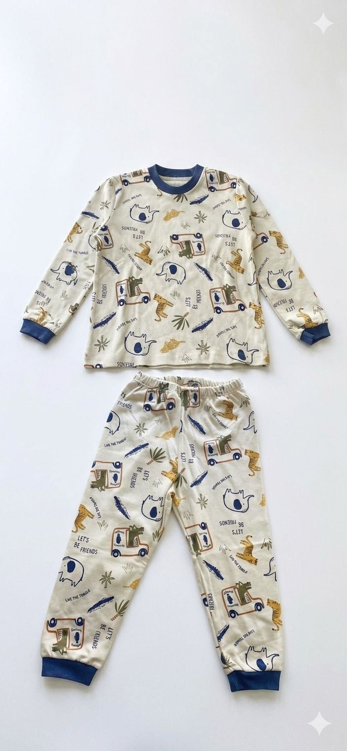 Babydoll Pijama Takımı Miniworld İndigo