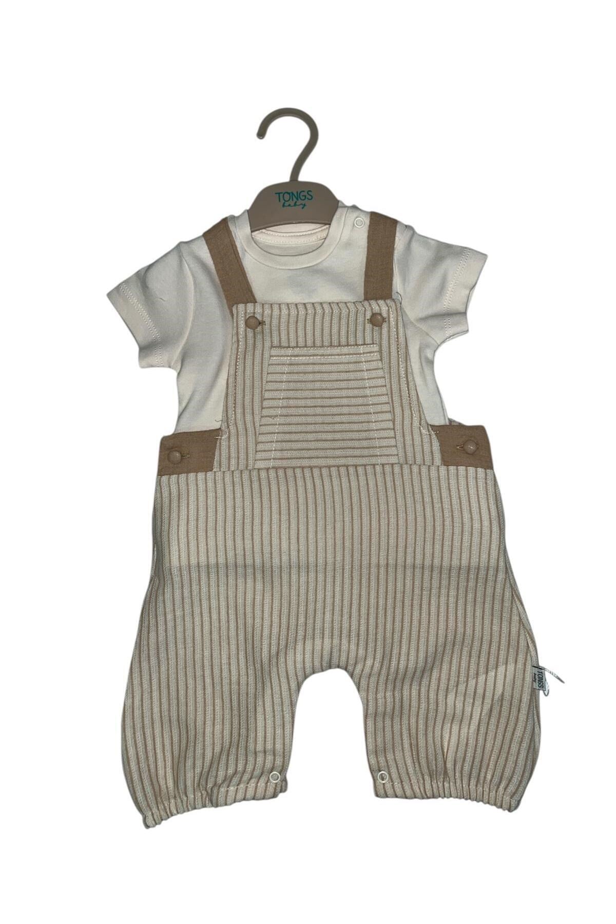 Babydoll Salopet Tongs Bej