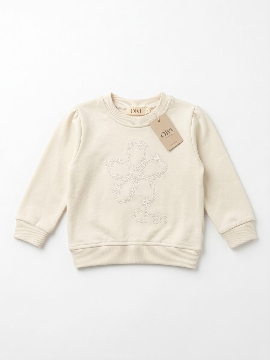 Babydoll Sweatshirt Divo Krem
