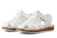 Benetton Patik Sandalet Suni Deri Beyaz