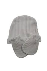 Bistyle Şapka Eldiven Takım Flying Elephant Ekru - Gri