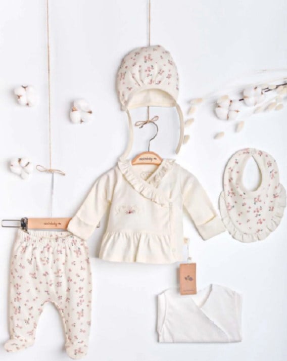 Ciccim Baby Hastane Çıkışı 5li Flower Garden Naturel