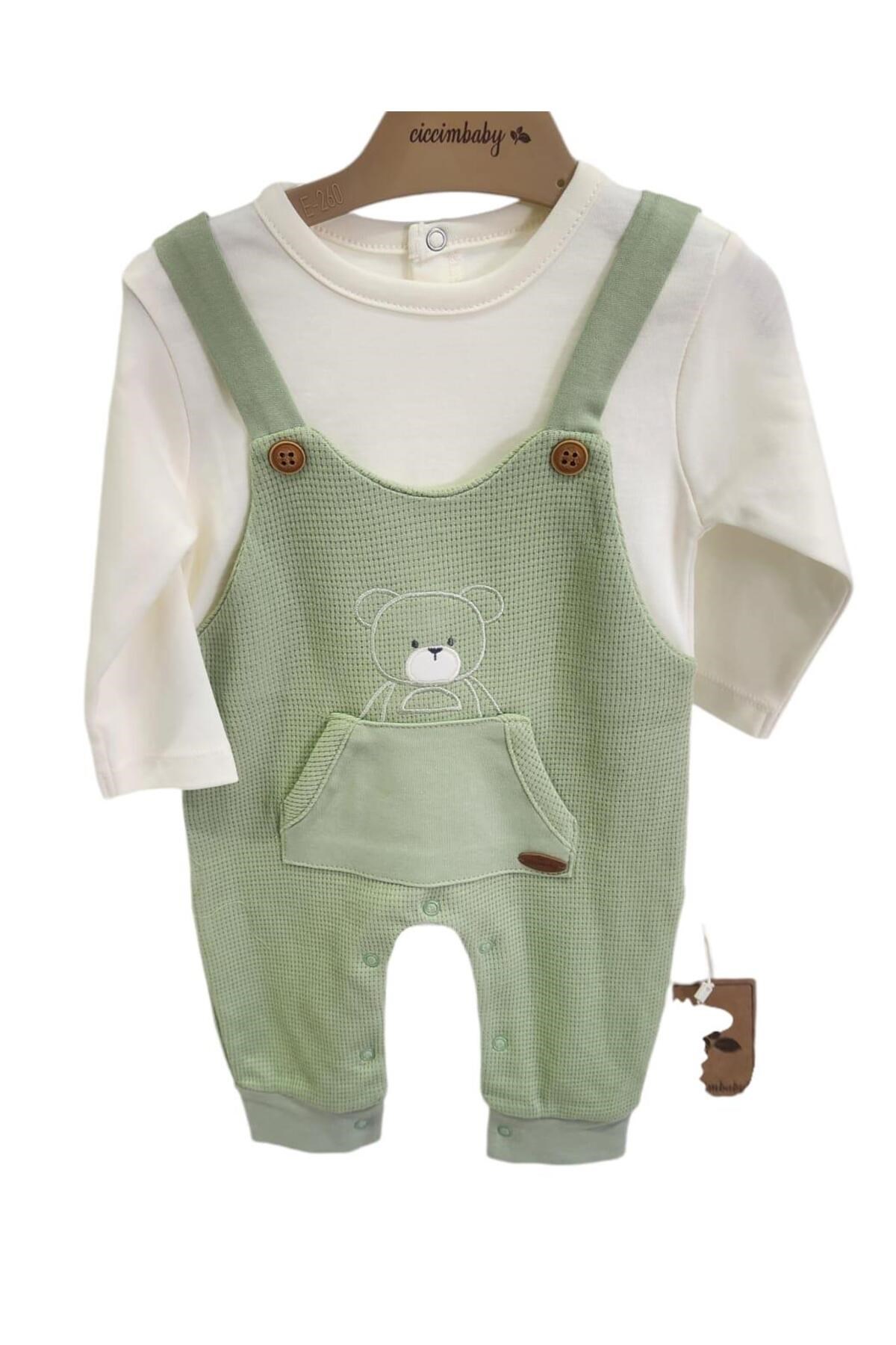 Ciccim Baby Salopet Bear Hugs Yeşil