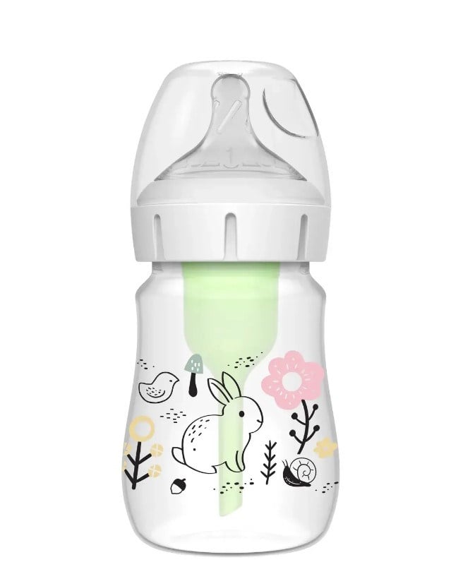 Dr Browns PP Biberon Geniş Ağız Anti-Kolik Options+ Orman Tavşan Desenli 150 ml 