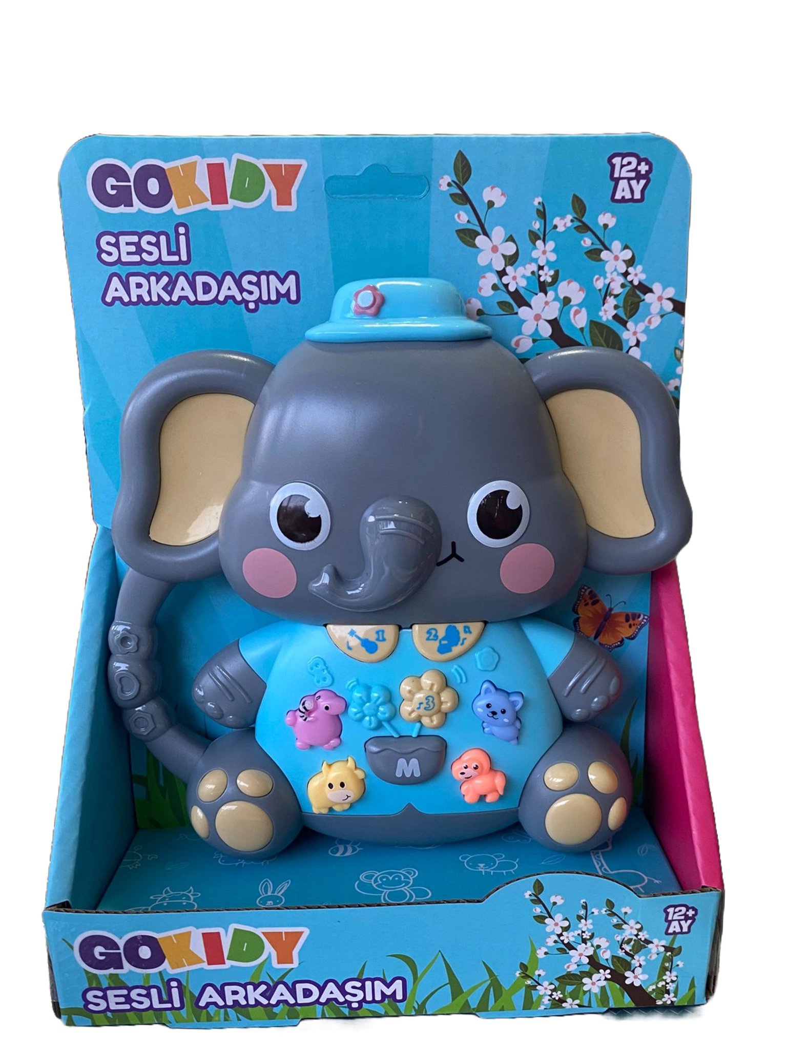 Gokidy Sesli Arkadaşım Gri Fil