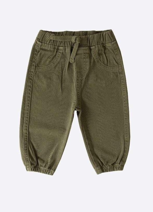 Kitikate Organik Pantolon Gabardin Yeşil