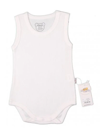 Mini Damla Body Askılı Penye Beyaz