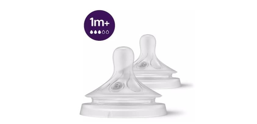 Philips Avent Doğal Tepkili Biberon Emziği 2li 3 Numara 1+ Ay