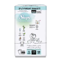 Sleepy Bebek Bezi Bio Natural 5 Numara Junior 58li Fırsat Paket
