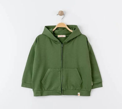 Tiffany Sweatshirt Kapüşonlu Oversize Theme Haki