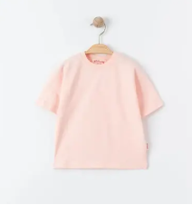 Tiffany T-Shirt Basic Süprem Pudra