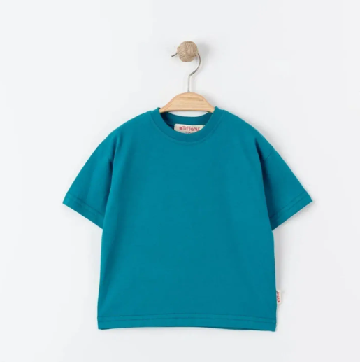 Tiffany T-Shirt Basic Süprem Turkuaz