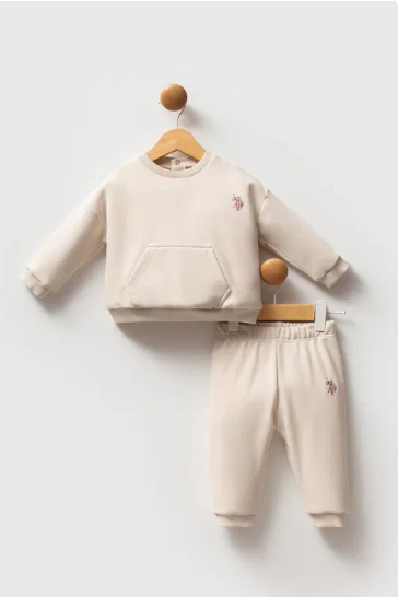 U.S. Polo 2li Takım Bej