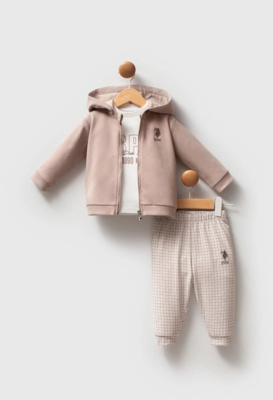 U.S. Polo 3lü Takım Kum