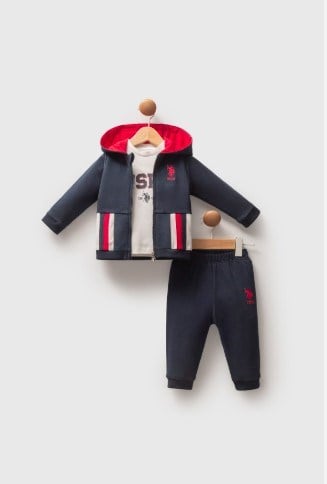 U.S. Polo 3lü Takım Lacivert