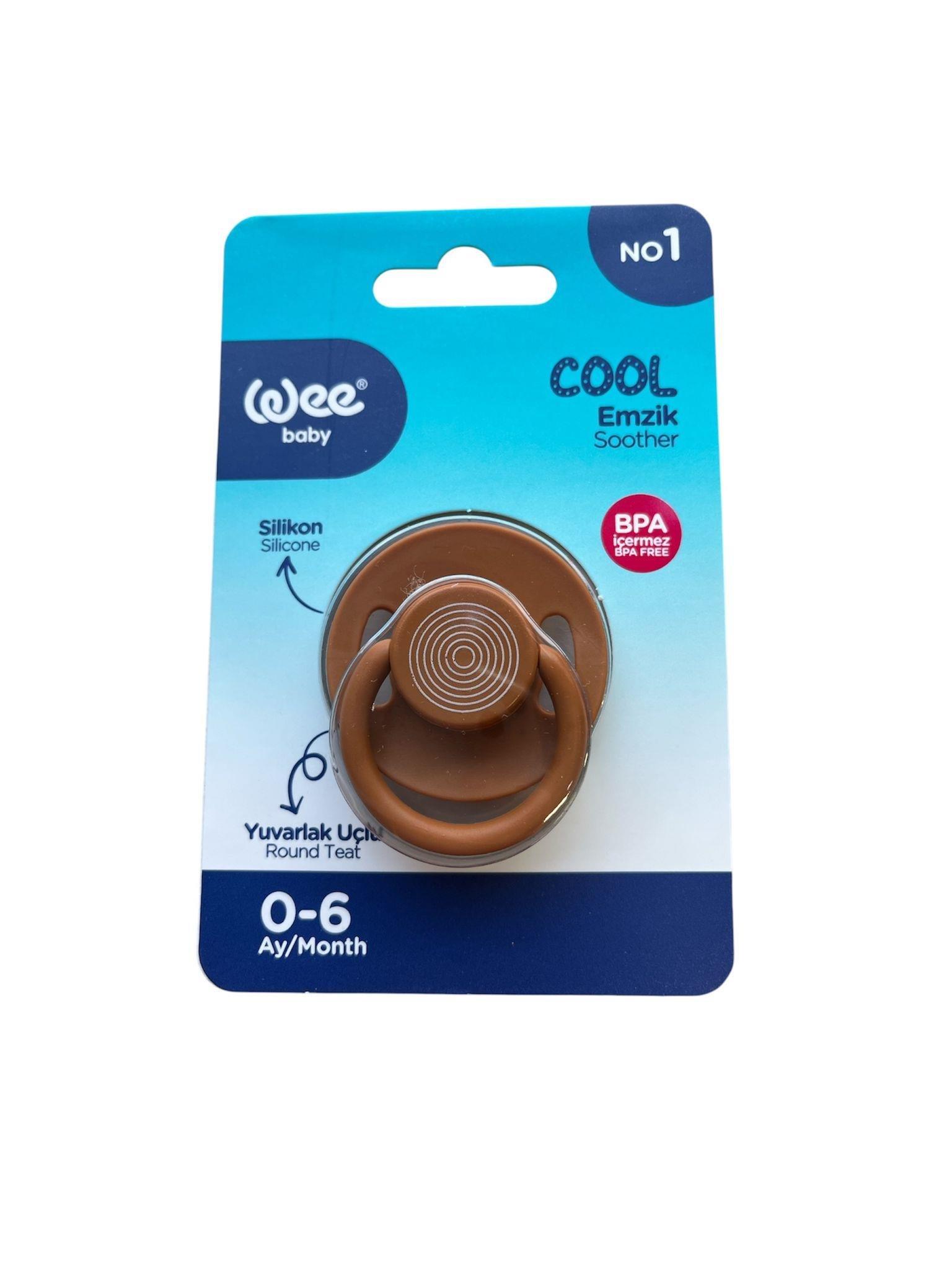 Wee Baby Cool Yuvarlak Uçlu Silikon Emzik No:1 0-6 Ay