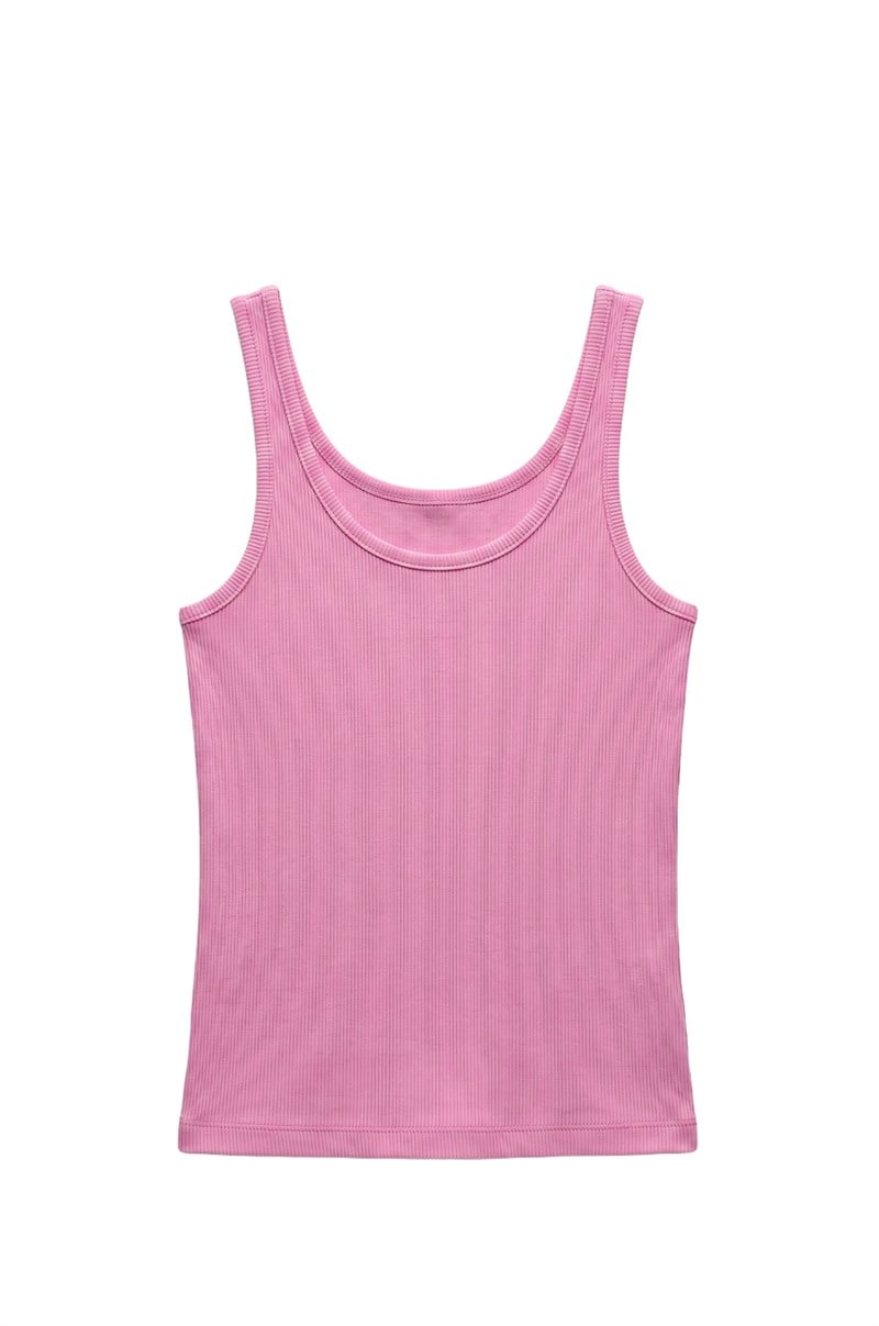 Koyu Pembe Oyuk Yaka Atlet
