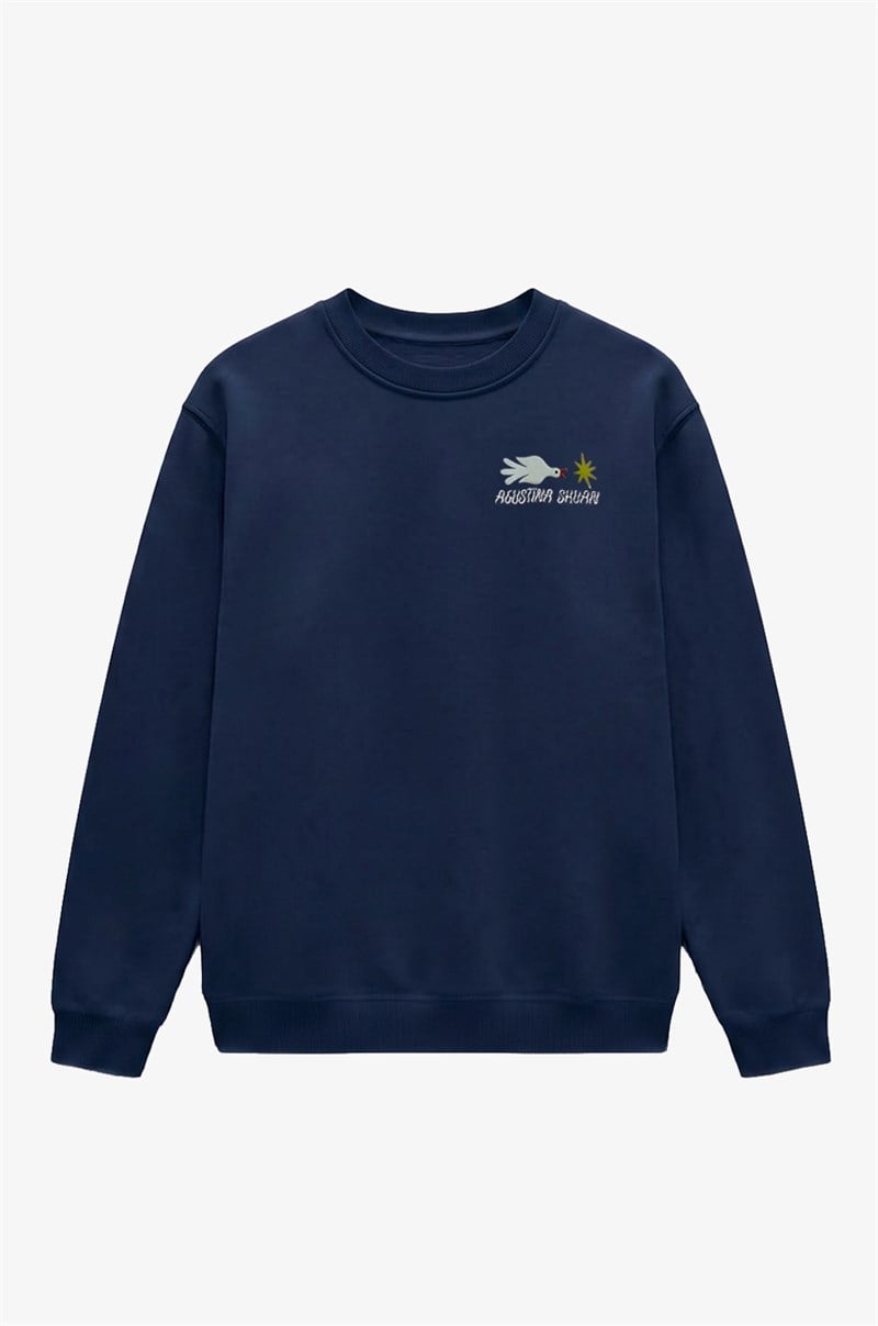 Lacivert Agustina Shuan Baskılı Sweatshirt