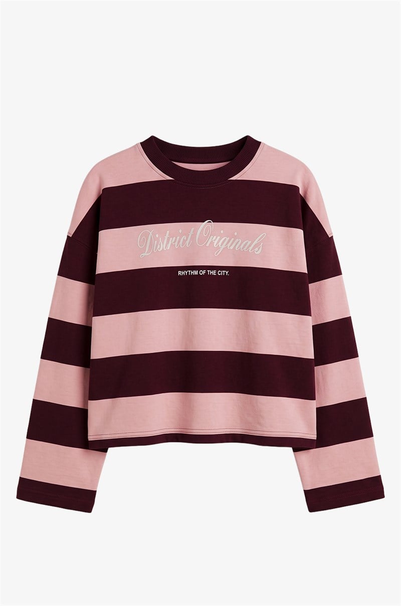 Mürdüm District Originals Baskılı Sweatshirt