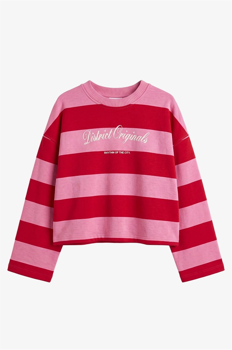 Pembe District Originals Baskılı Sweatshirt