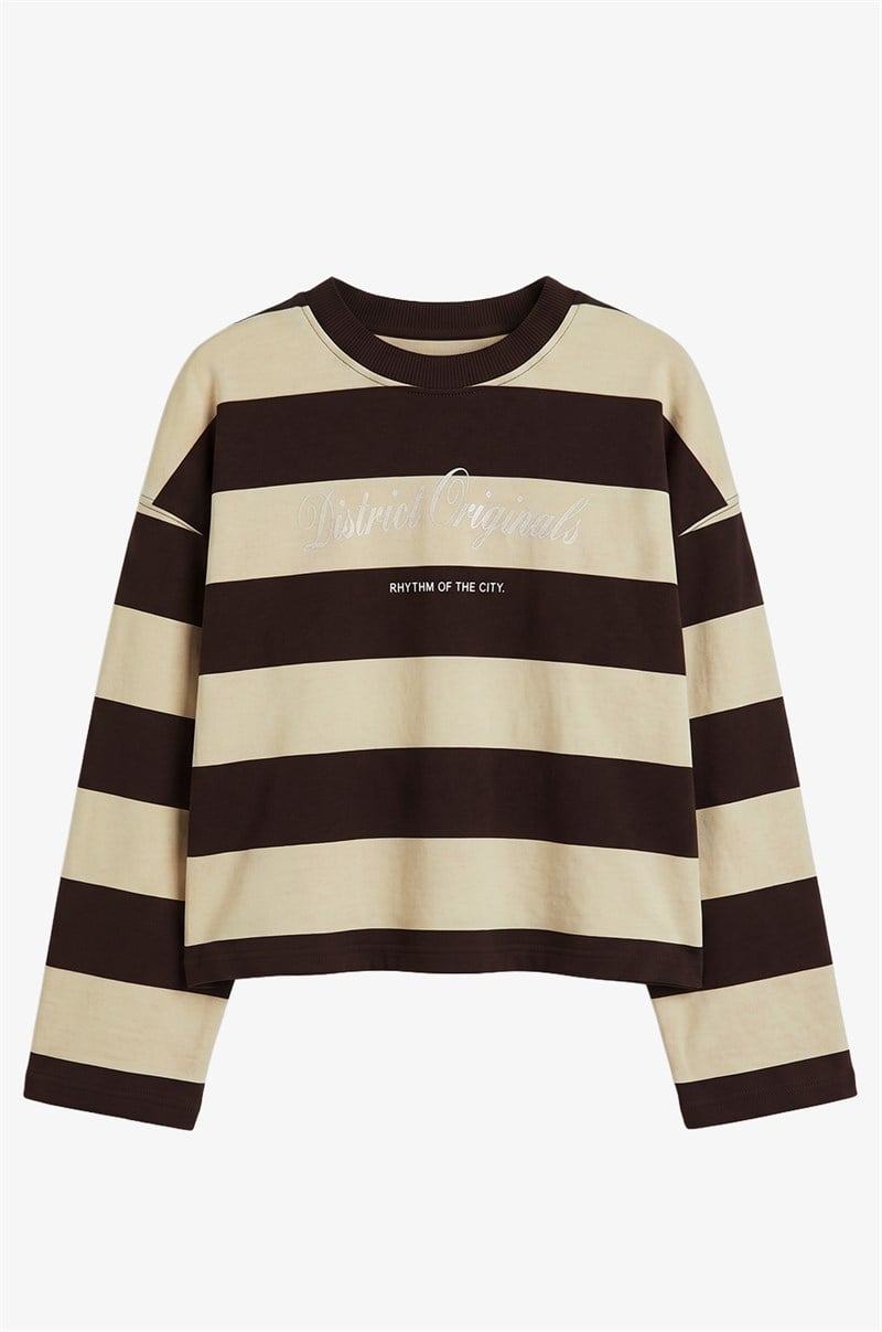 Sarı District Originals Baskılı Sweatshirt