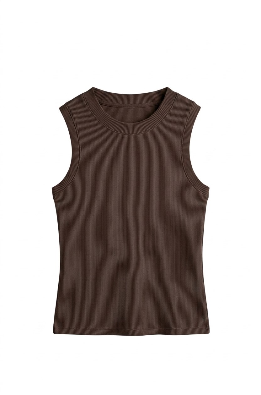 Kahverengi Halter Yaka Fitilli Atlet