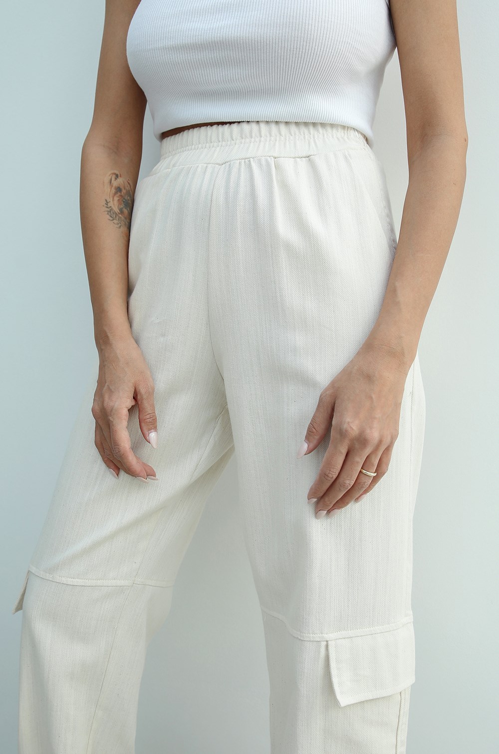 Natural Kargo Cepli Jogger Pantolon · 3